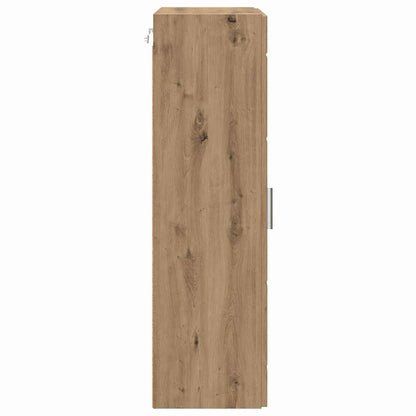Houten Kast Artisan Eiken 50 X 29 X 100 Cm Bewerkt Hout Artisanaal Eikenkleurig Wandkast