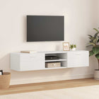 Wooden Cabinet with Drawer White 150 x 39 x 30 cm Engineered Wood