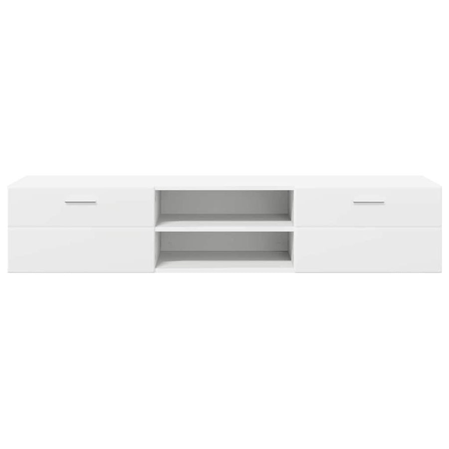 Houten Kast met lade Wit 150 x 39 x 30 cm Bewerkt hout