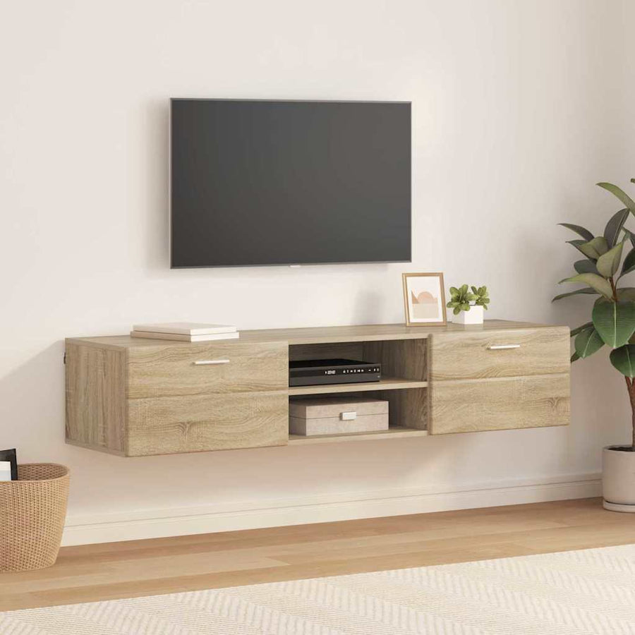 Houten Kast met lade Sonoma Eiken 150 x 39 x 30 cm Bewerkt hout