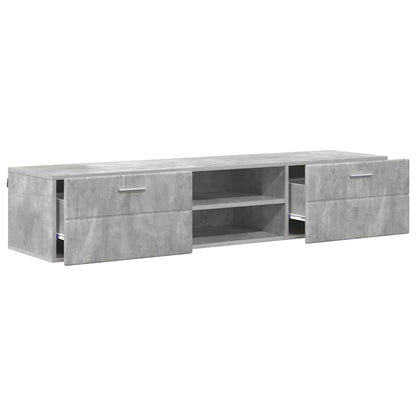 Houten Kast met lade Beton Grijs 150 x 39 x 30 cm Bewerkt hout
