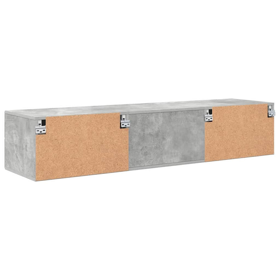 Houten Kast met lade Beton Grijs 150 x 39 x 30 cm Bewerkt hout