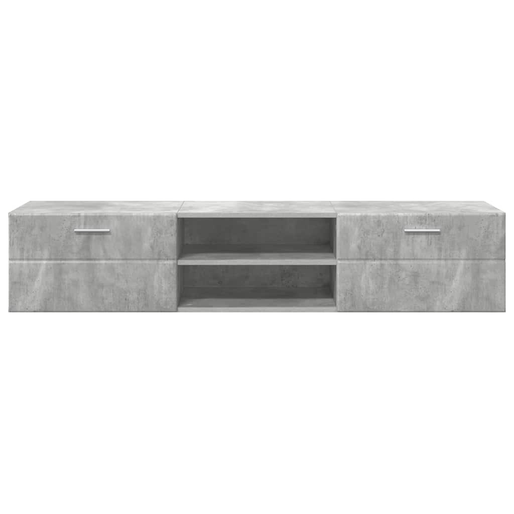Houten Kast met lade Beton Grijs 150 x 39 x 30 cm Bewerkt hout