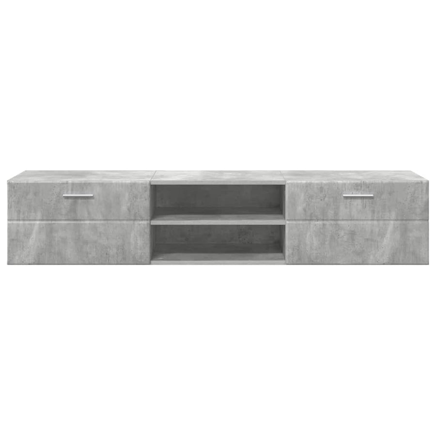 Houten Kast met lade Beton Grijs 150 x 39 x 30 cm Bewerkt hout
