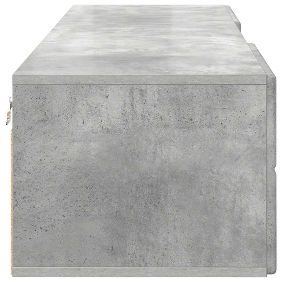 Houten Kast met lade Beton Grijs 150 x 39 x 30 cm Bewerkt hout
