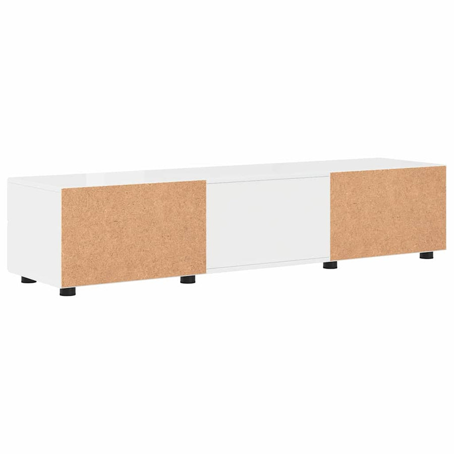 Houten Kast Hoogglans wit 150 x 39 x 30 cm Bewerkt hout