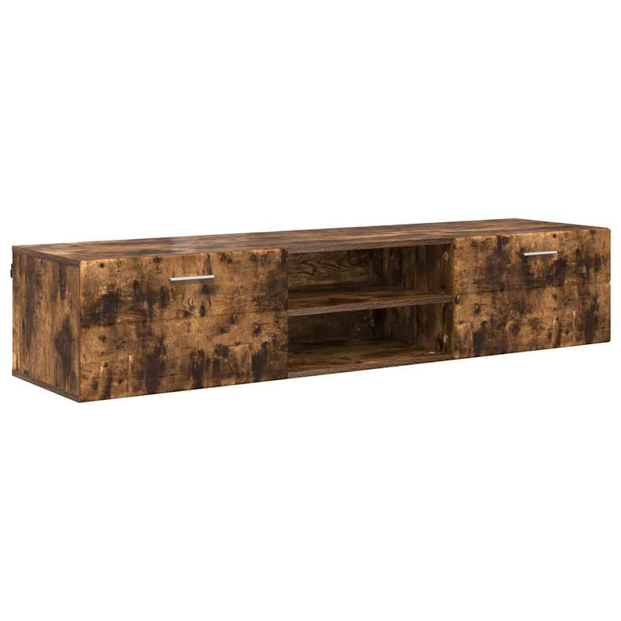 Houten Kast Gerookt eiken 150 x 39 x 30 cm Bewerkt hout