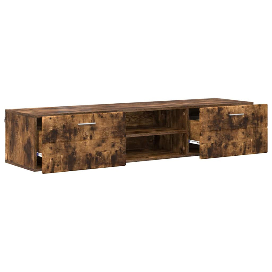Houten Kast Gerookt eiken 150 x 39 x 30 cm Bewerkt hout