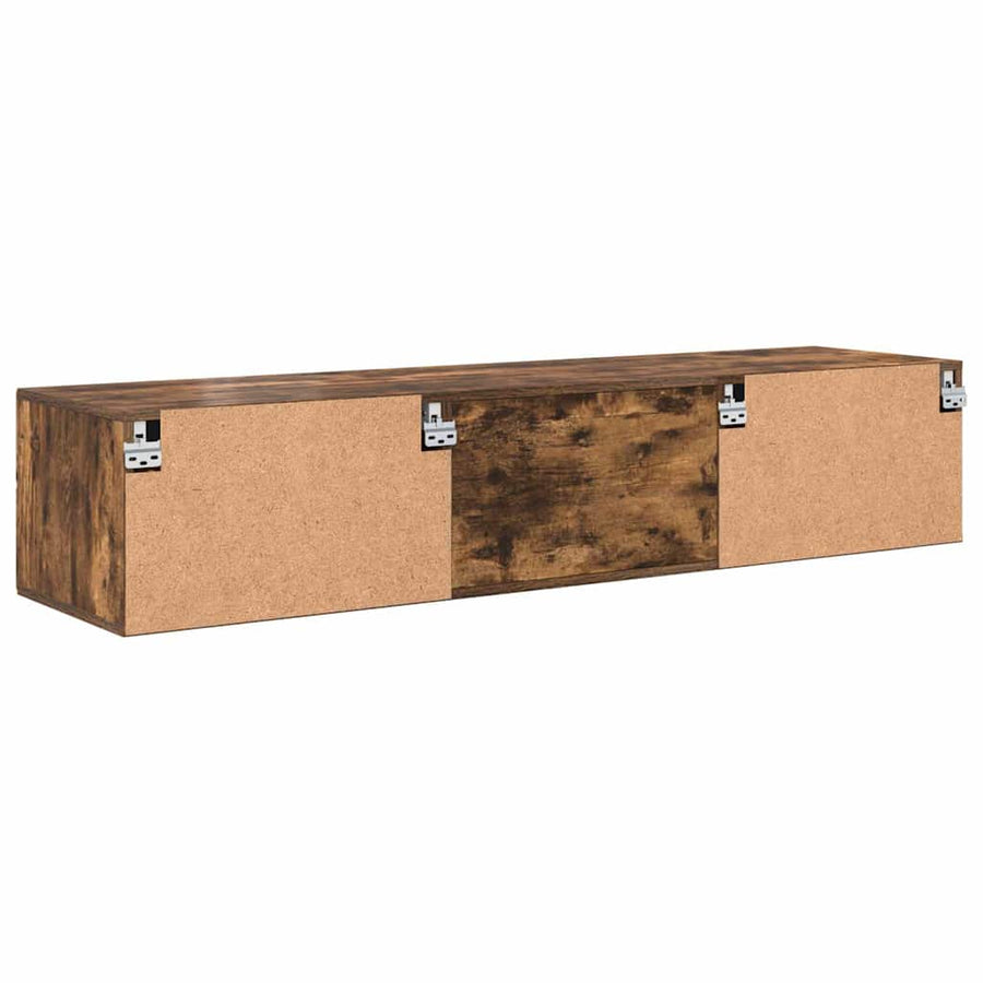 Houten Kast Gerookt eiken 150 x 39 x 30 cm Bewerkt hout