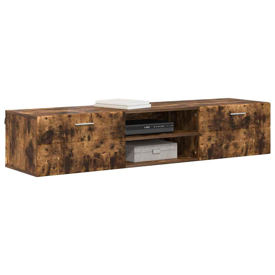 Houten Kast Gerookt eiken 150 x 39 x 30 cm Bewerkt hout