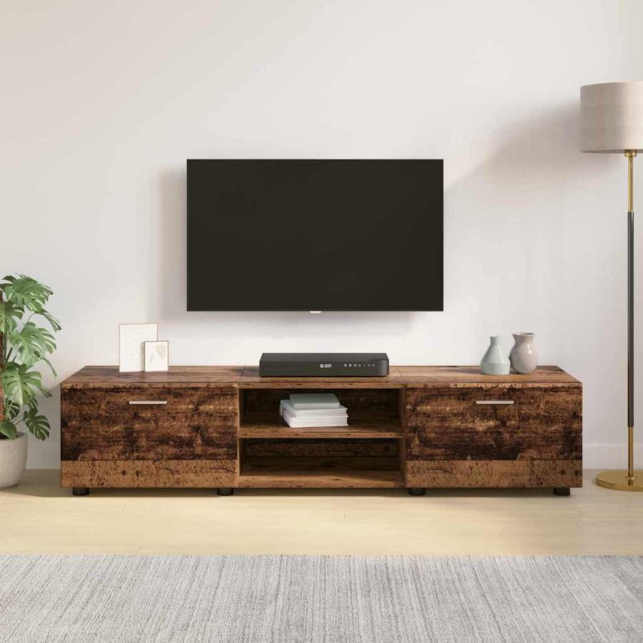 Houten Kast met lade Oudhout 150 x 39 x 30 cm Bewerkt hout