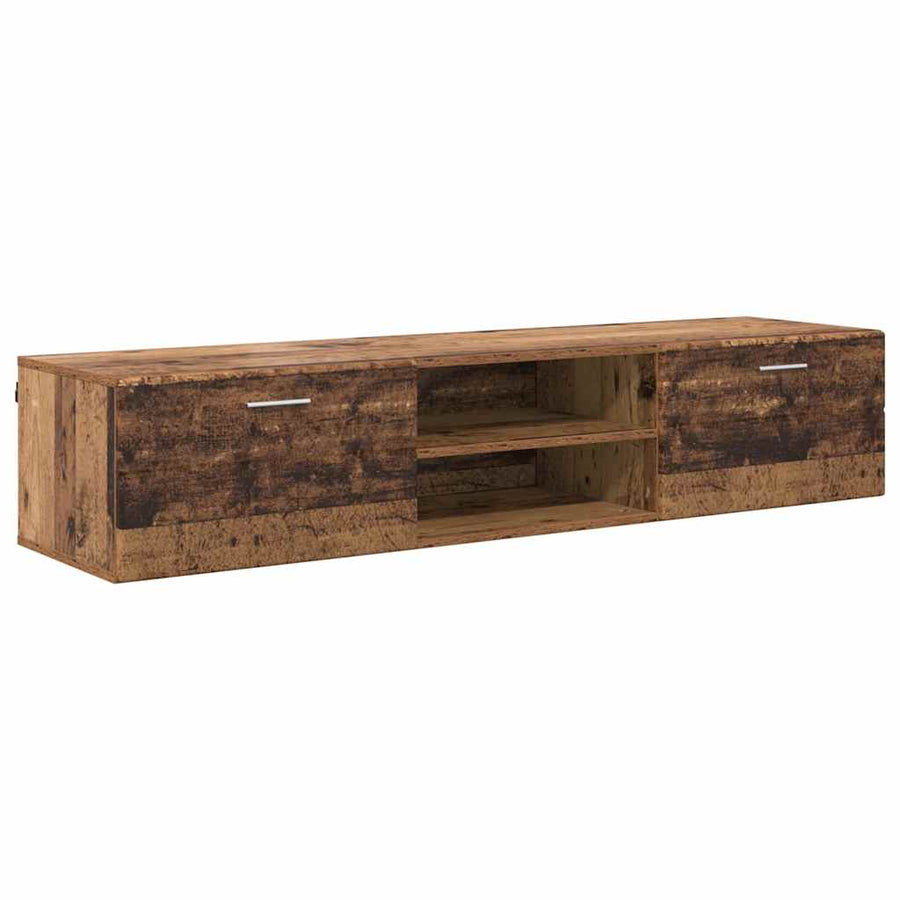 Houten Kast met lade Oudhout 150 x 39 x 30 cm Bewerkt hout