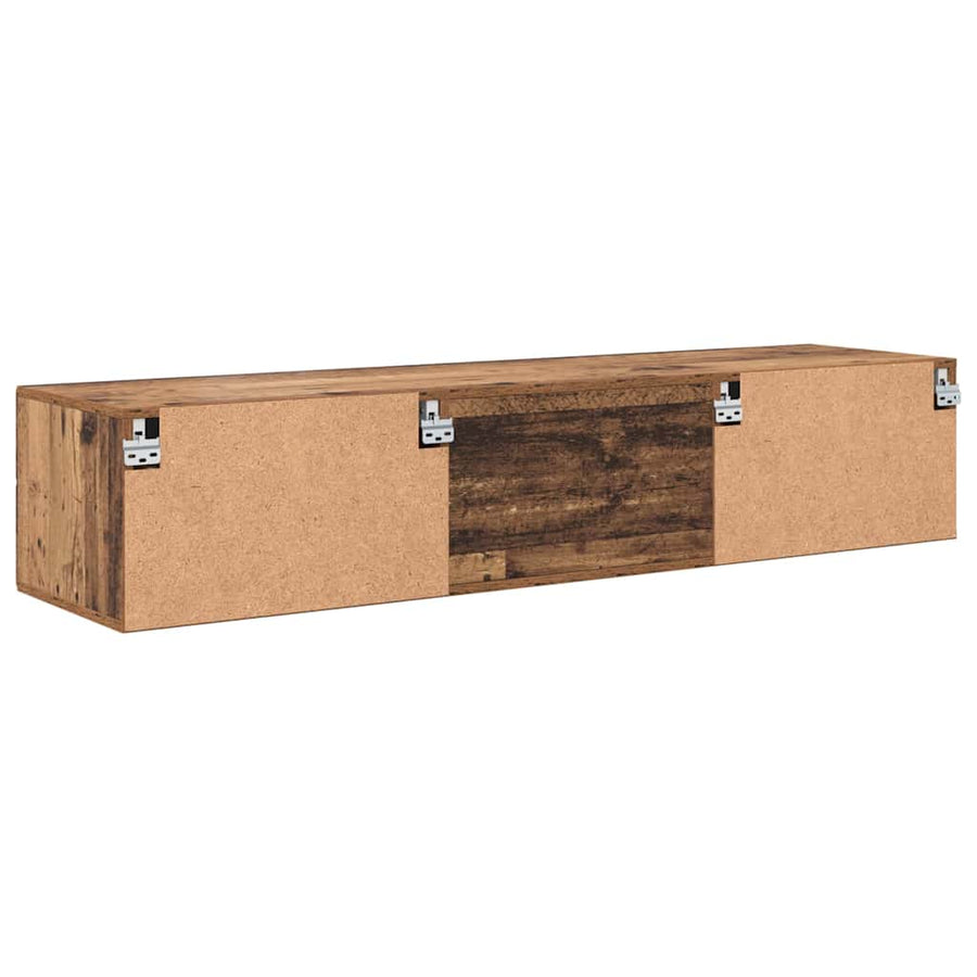 Houten Kast met lade Oudhout 150 x 39 x 30 cm Bewerkt hout