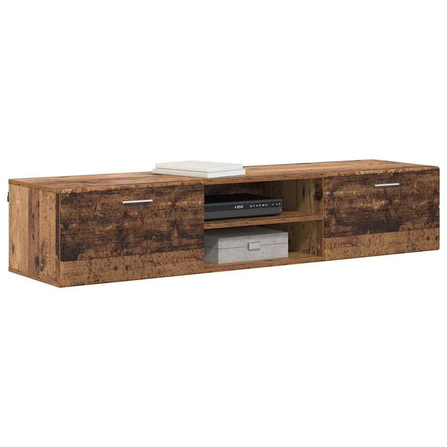 Houten Kast met lade Oudhout 150 x 39 x 30 cm Bewerkt hout