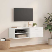 Kast met lade 100,5x39x30 cm wit bewerkt hout