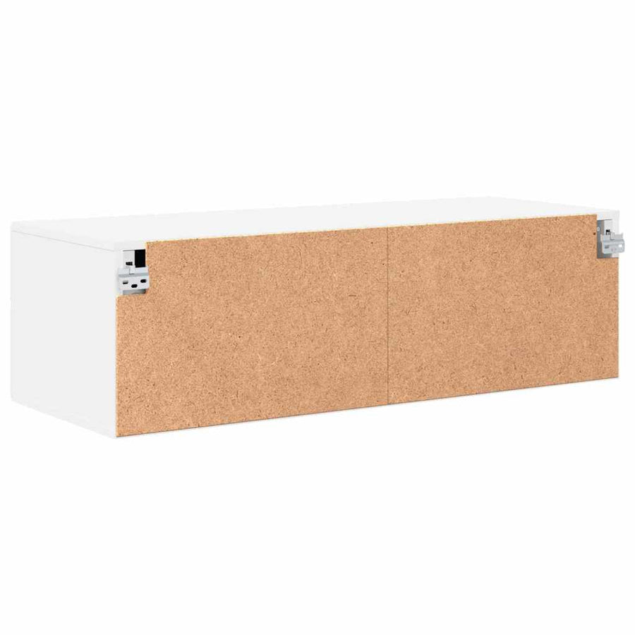 Houten Kast met lade Wit 100,5 x 39 x 30 cm Bewerkt hout