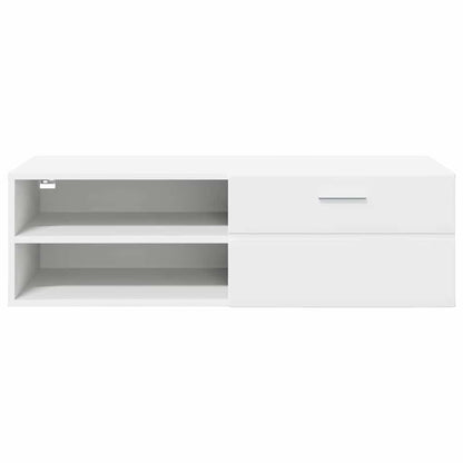 Houten Kast met lade Wit 100,5 x 39 x 30 cm Bewerkt hout