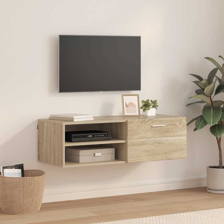 Houten Kast Sonoma Eiken 100,5 x 39 x 30 cm Bewerkt hout