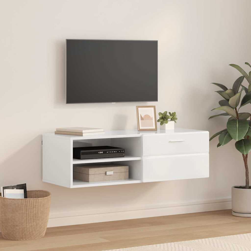 Houten Kast Beton Grijs 100,5 x 39 x 30 cm Bewerkt hout