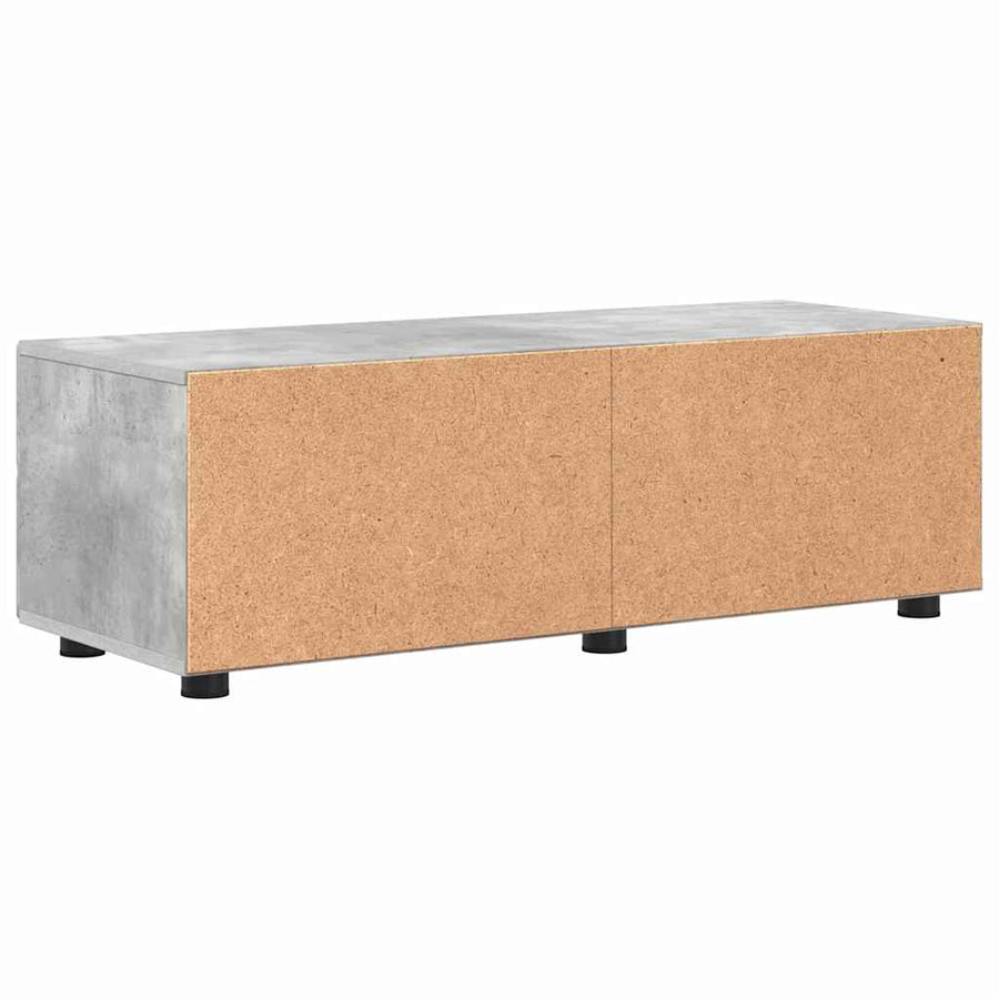 Houten Kast Beton Grijs 100,5 x 39 x 30 cm Bewerkt hout