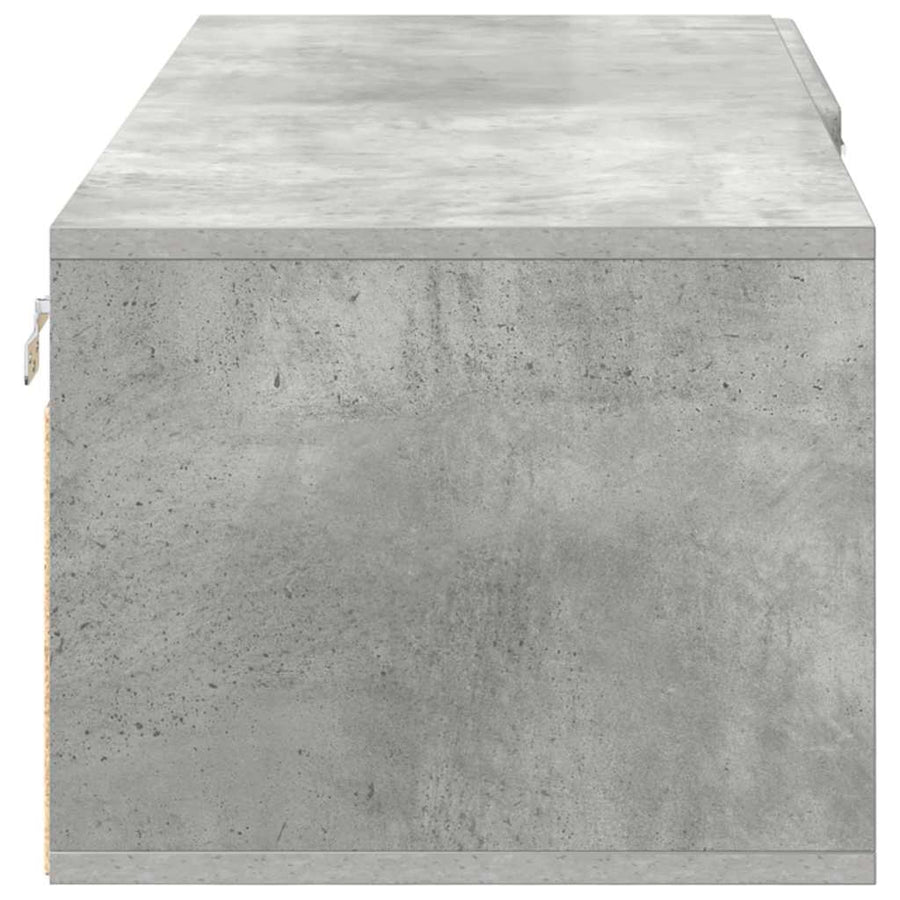 Houten Kast Beton Grijs 100,5 x 39 x 30 cm Bewerkt hout