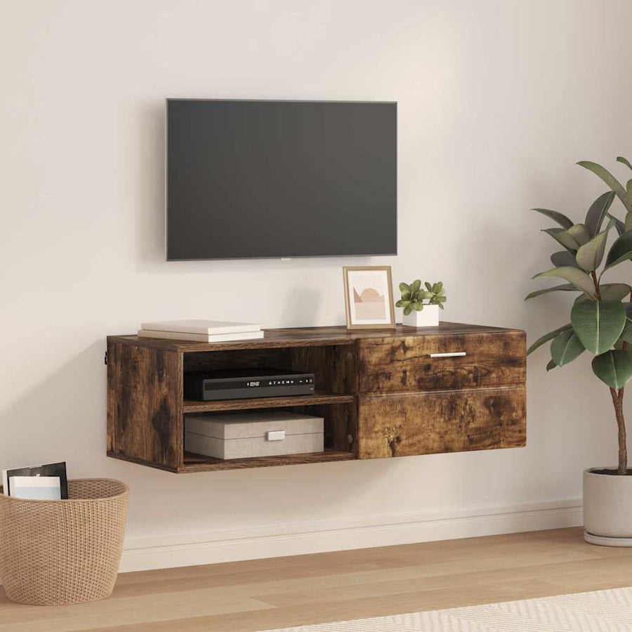 Houten Kast Gerookt eiken 100,5 x 39 x 30 cm Bewerkt hout