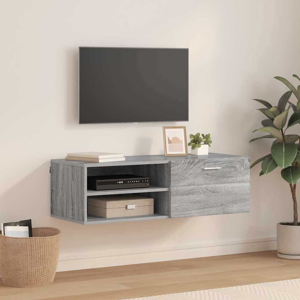 Houten Kast Grijs Sonoma 100,5 x 39 x 30 cm Bewerkt hout