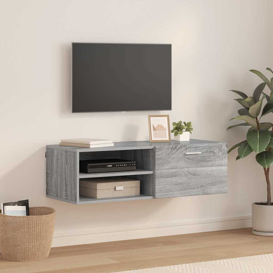 Houten Kast Grijs Sonoma 100,5 x 39 x 30 cm Bewerkt hout