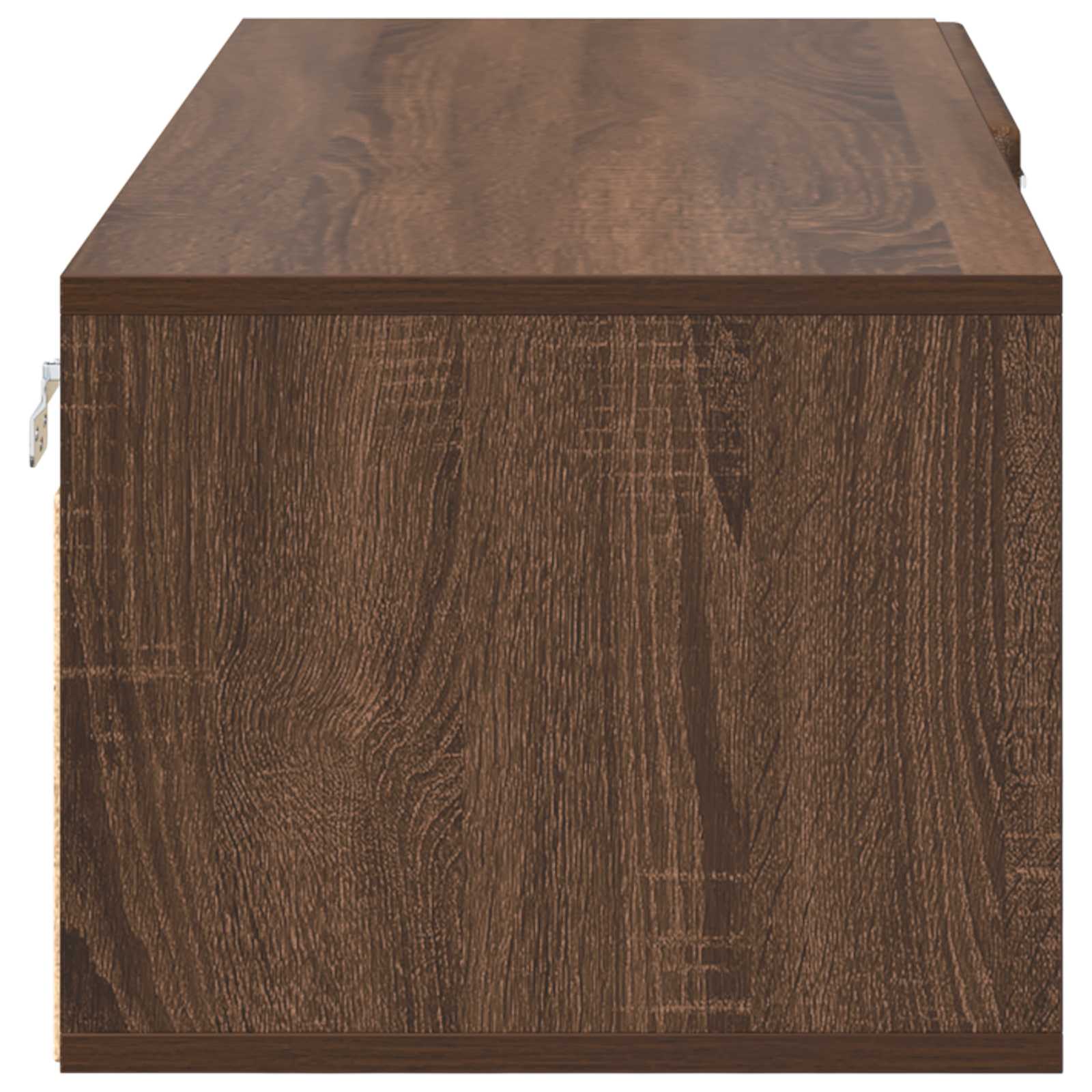 Houten Kast Bruin Eiken 100,5 x 39 x 30 cm Bewerkt hout
