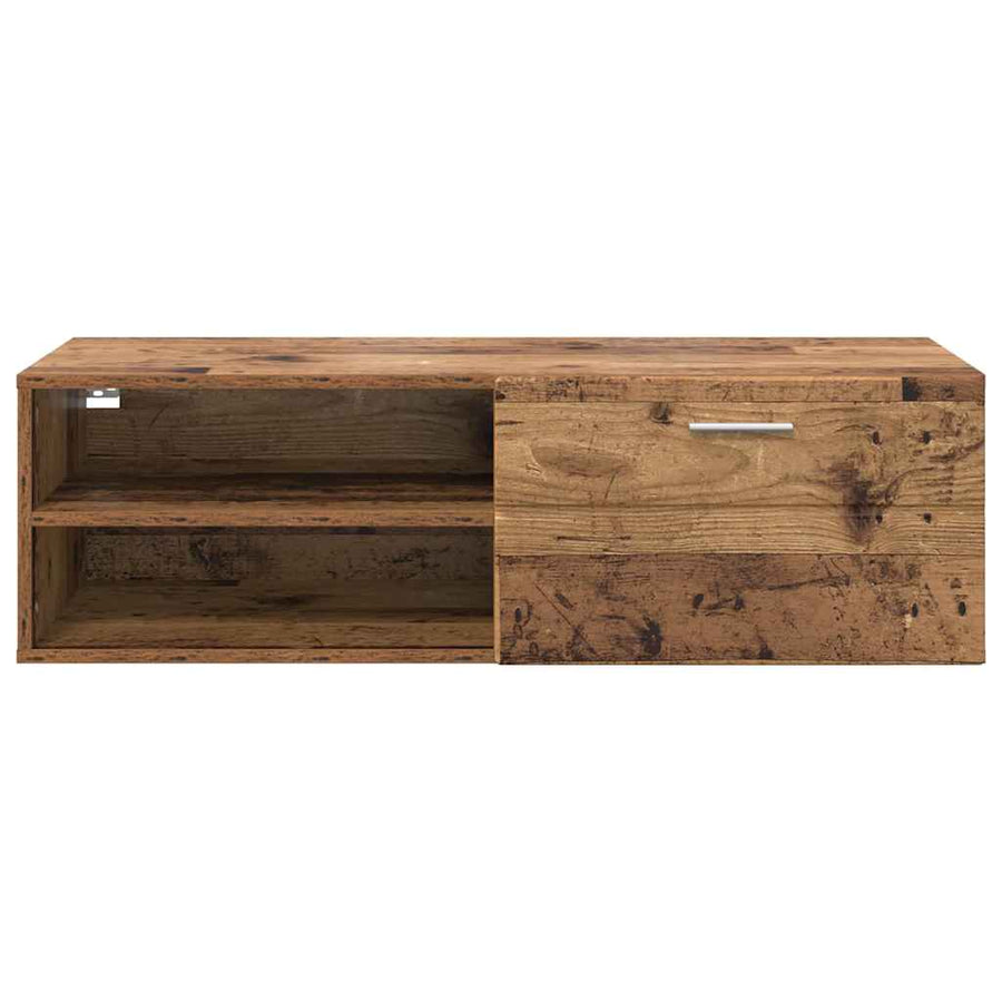 Houten Kast met lade Oudhout 100,5 x 39 x 30 cm Bewerkt hout