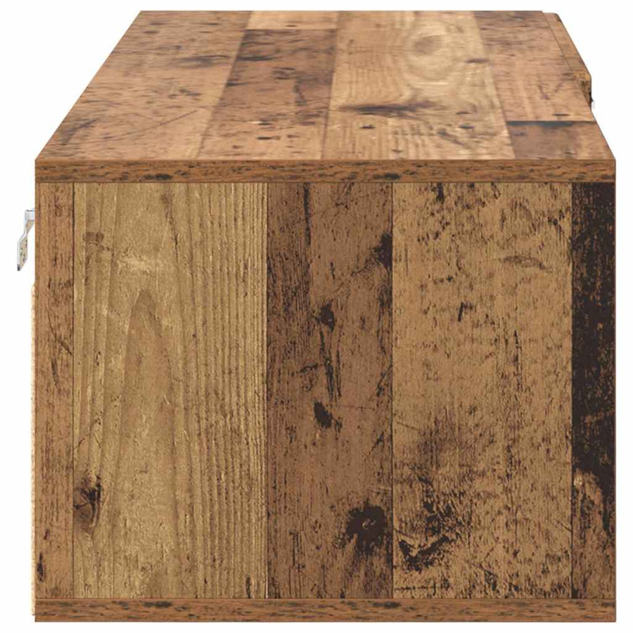 Houten Kast met lade Oudhout 100,5 x 39 x 30 cm Bewerkt hout
