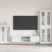 Dressoir wit 55,5x29x103 cm bewerkt hout