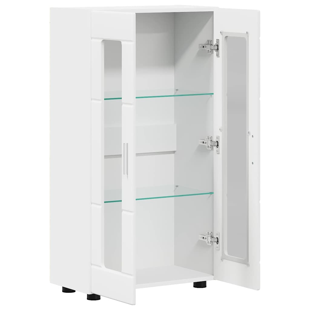 Dressoir met plank Wit 55,5 x 29 x 100 cm Bewerkt hout