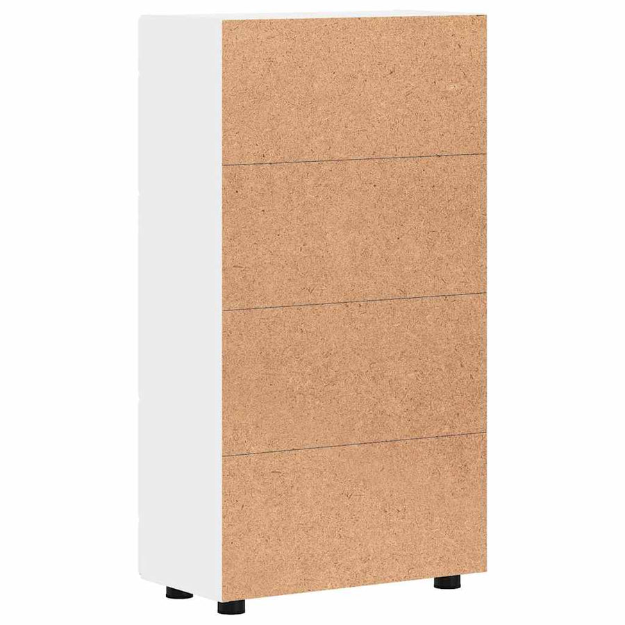 Dressoir met plank Wit 55,5 x 29 x 100 cm Bewerkt hout