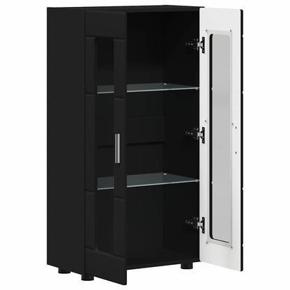 Dressoir met plank Zwart 55,5 x 29 x 100 cm Bewerkt hout