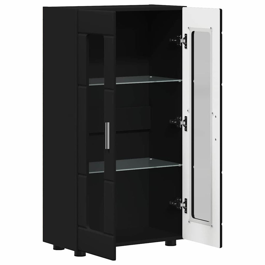 Dressoir met plank Zwart 55,5 x 29 x 100 cm Bewerkt hout