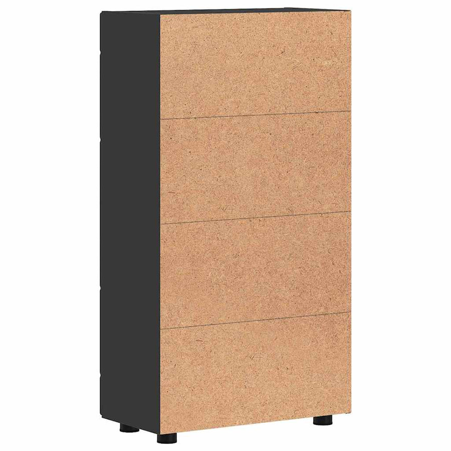 Dressoir met plank Zwart 55,5 x 29 x 100 cm Bewerkt hout