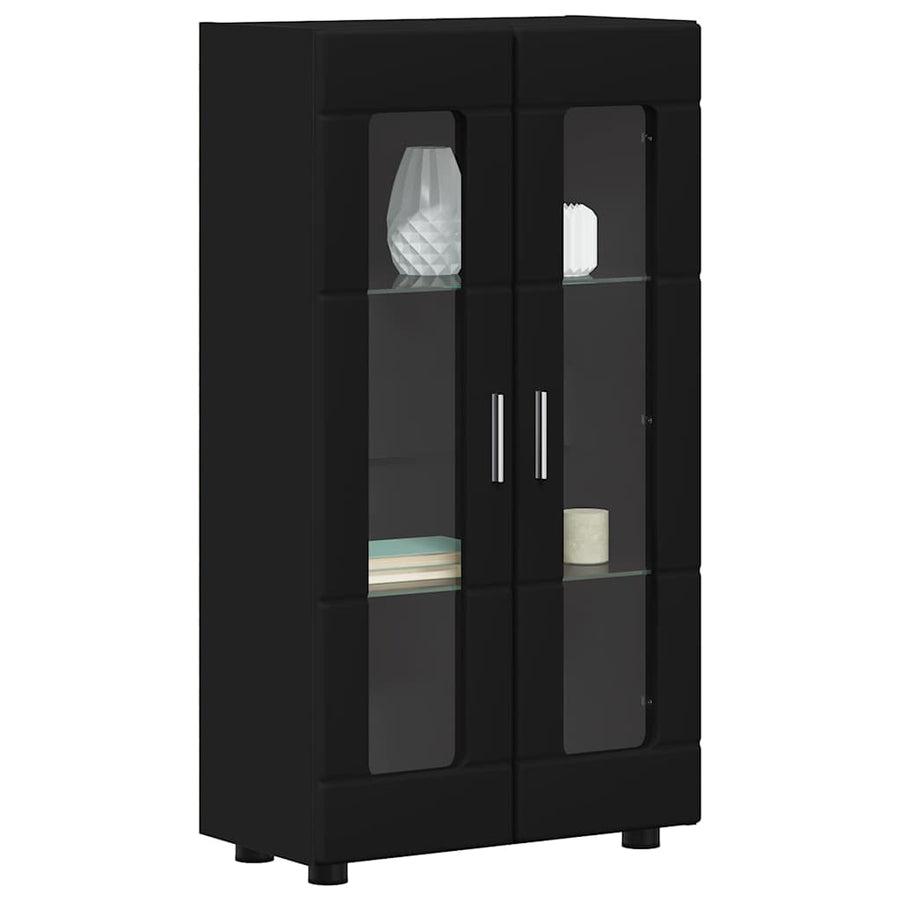 Dressoir met plank Zwart 55,5 x 29 x 100 cm Bewerkt hout