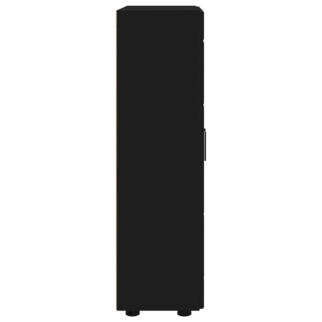 Dressoir met plank Zwart 55,5 x 29 x 100 cm Bewerkt hout