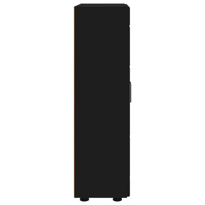 Dressoir met plank Zwart 55,5 x 29 x 100 cm Bewerkt hout