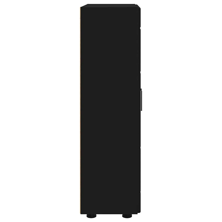 Dressoir met plank Zwart 55,5 x 29 x 100 cm Bewerkt hout