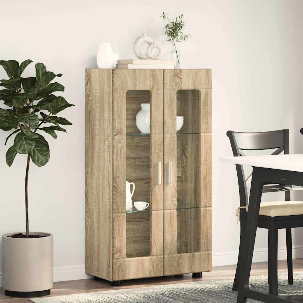 Dressoir met plank Sonoma Eiken 55,5 x 29 x 100 cm Bewerkt hout