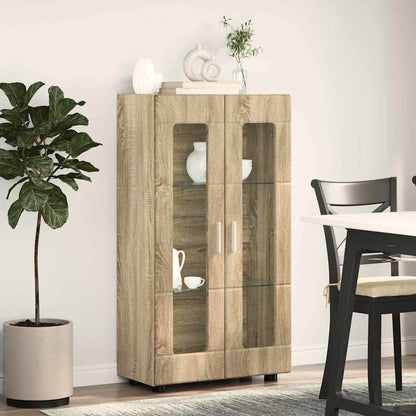 Dressoir met plank Sonoma Eiken 55,5 x 29 x 100 cm Bewerkt hout
