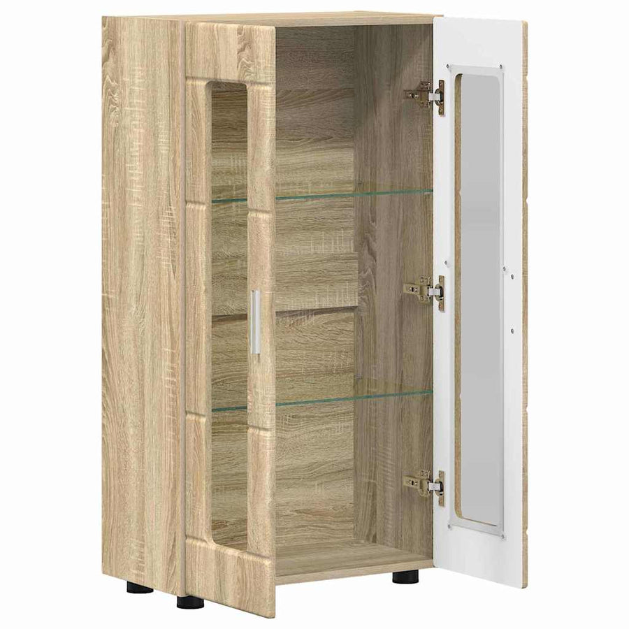 Dressoir met plank Sonoma Eiken 55,5 x 29 x 100 cm Bewerkt hout