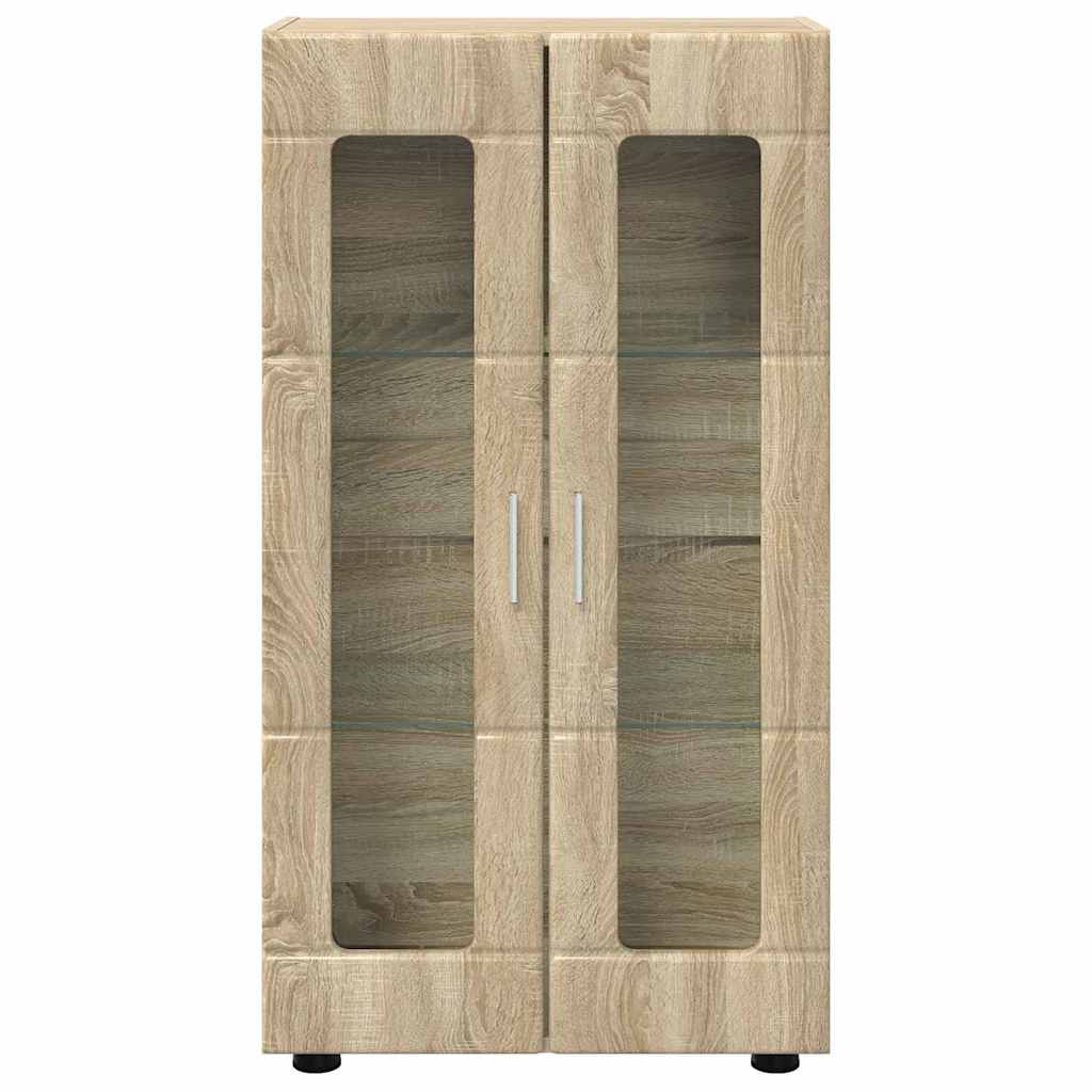 Dressoir met plank Sonoma Eiken 55,5 x 29 x 100 cm Bewerkt hout