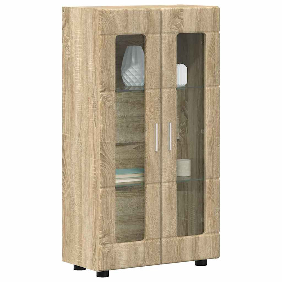 Dressoir met plank Sonoma Eiken 55,5 x 29 x 100 cm Bewerkt hout