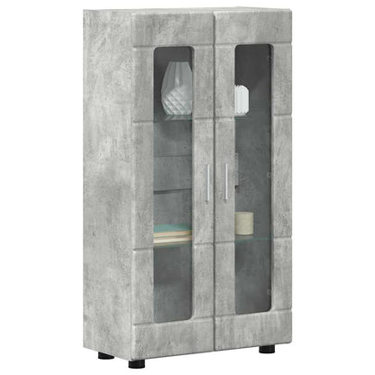 Dressoir met plank Beton Grijs 55,5 x 29 x 100 cm Bewerkt hout