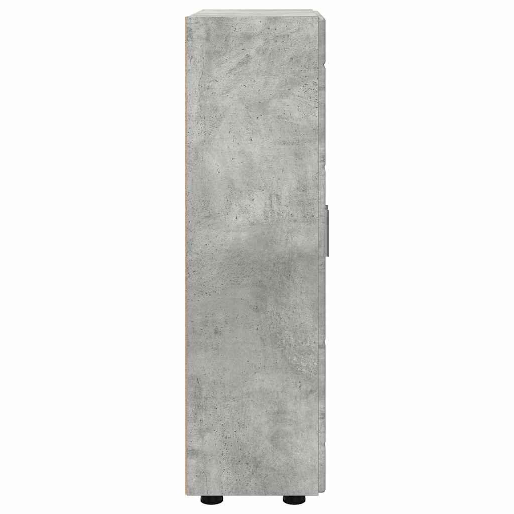 Dressoir met plank Beton Grijs 55,5 x 29 x 100 cm Bewerkt hout