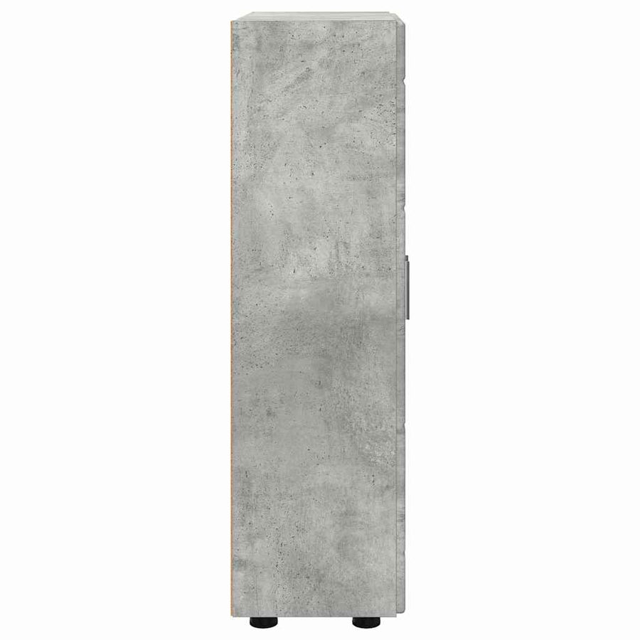 Dressoir met plank Beton Grijs 55,5 x 29 x 100 cm Bewerkt hout