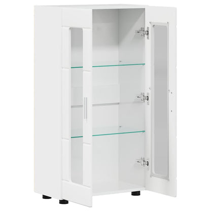 Dressoir Hoogglans wit 55,5 x 29 x 100 cm Bewerkt hout